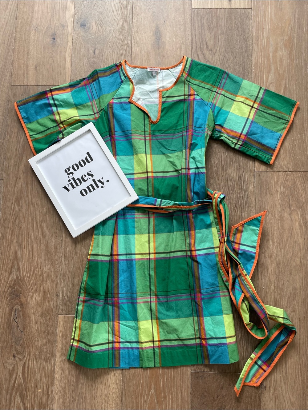 FRANCES VALENTINE DORIS CARTER MADRAS DRESS - Picture 4 of 13